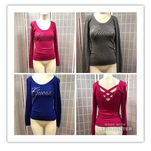 Guess, Women, sweaters(3), blue,red, sizeS.:$16 each